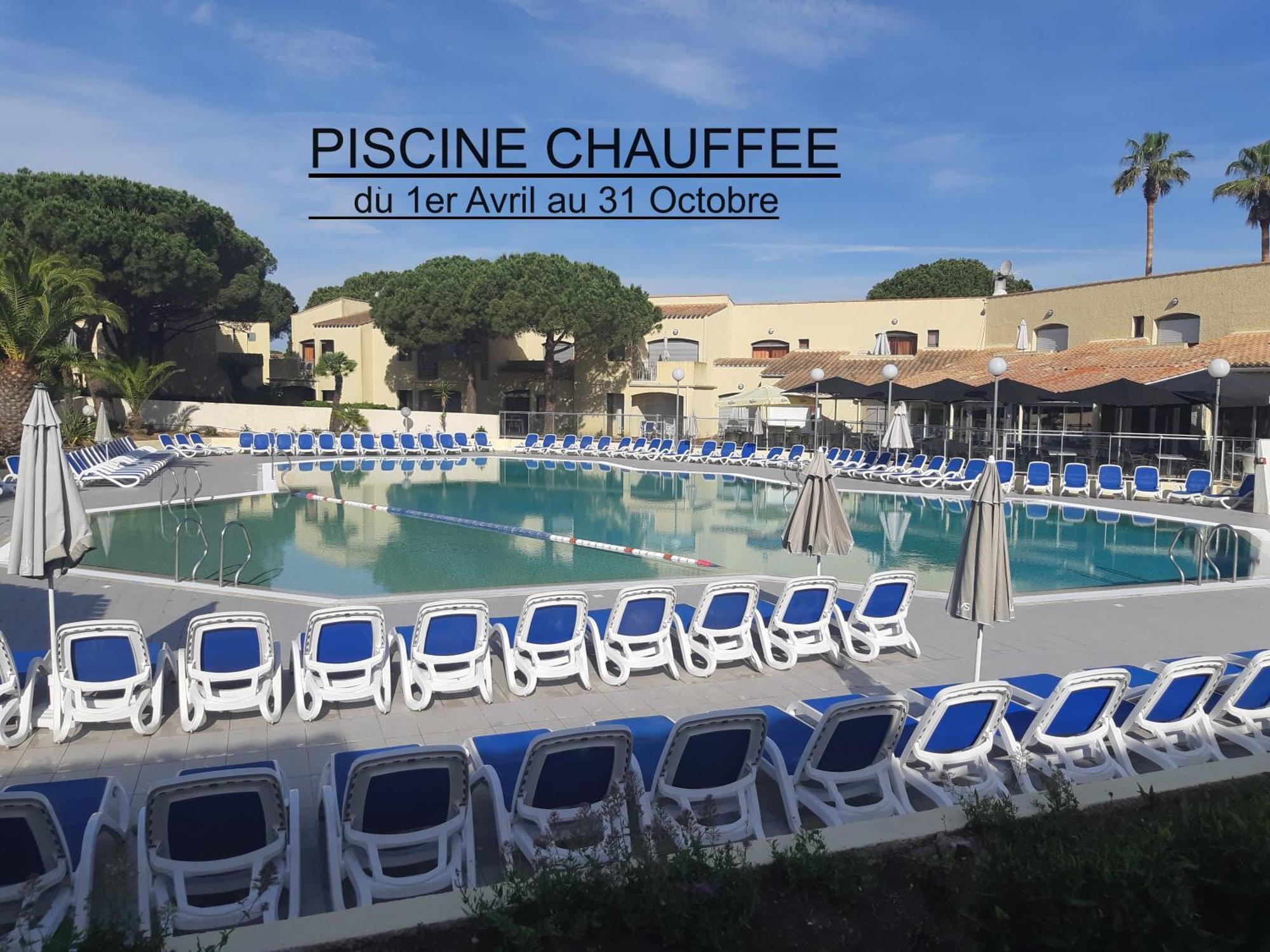 Studio Climatise Cosy Avec Grande Piscine Chauffee Agde Extérieur photo